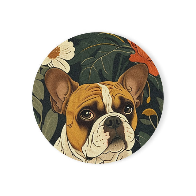 Botanical Bulldog Garden Coasters