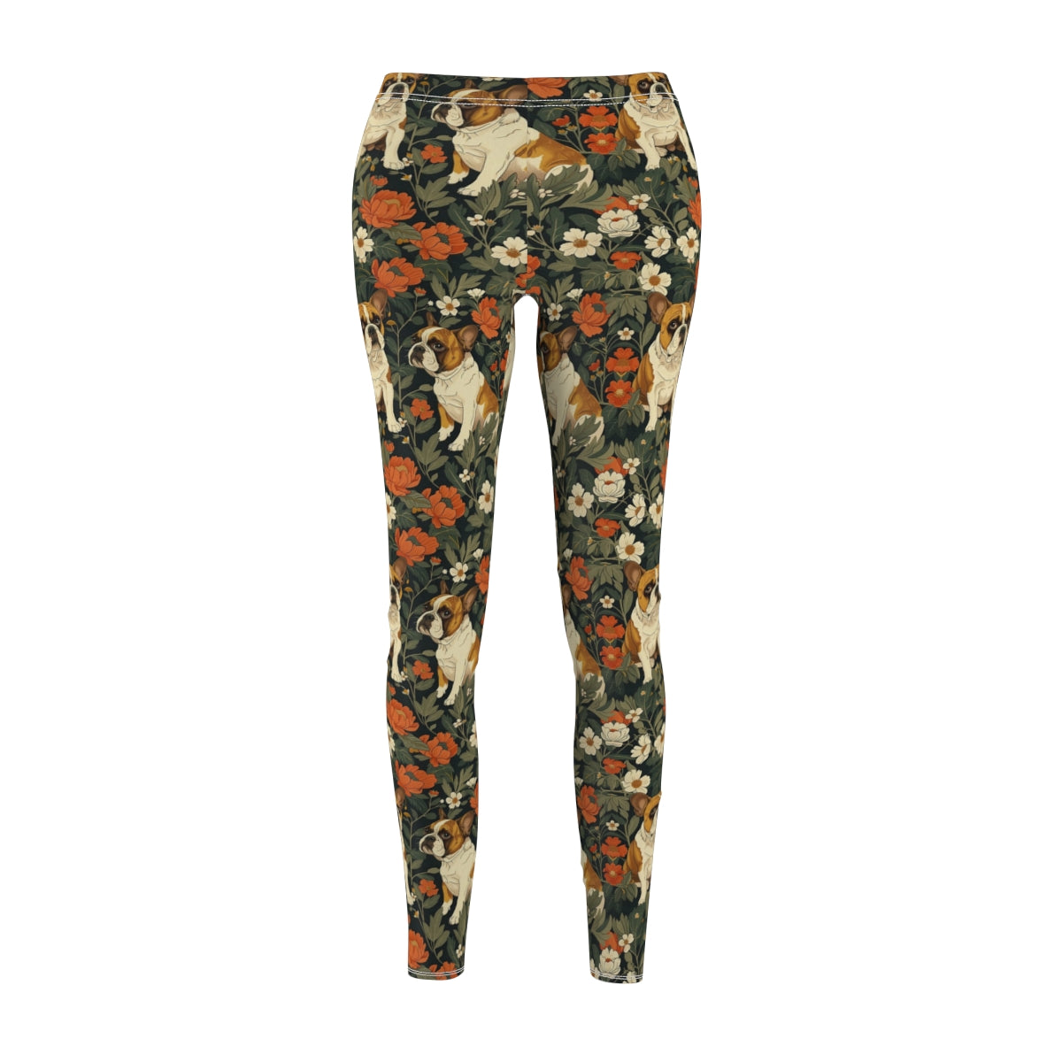 Botanical Bulldog Garden Leggings
