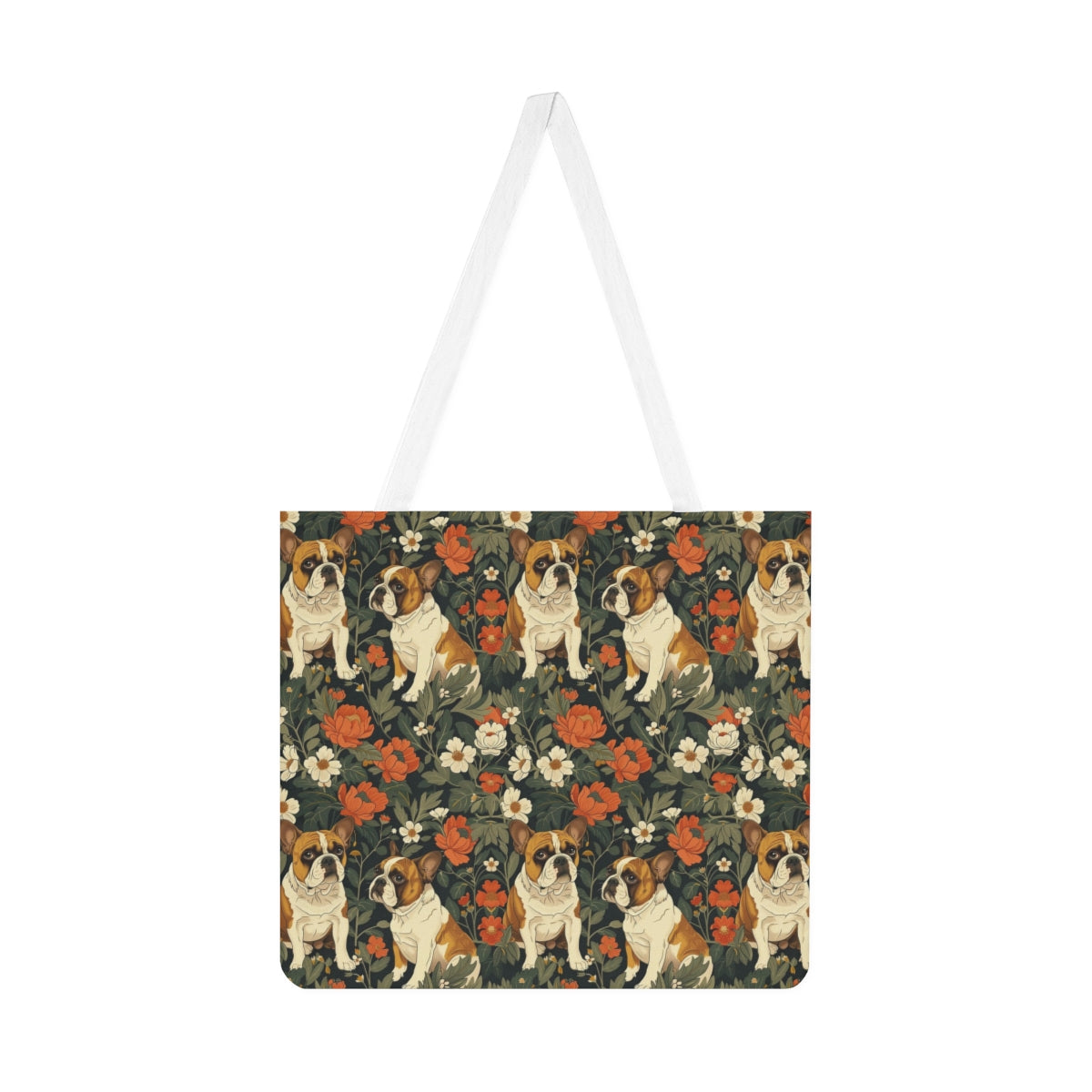 Botanical Bulldog Garden Tote Bag