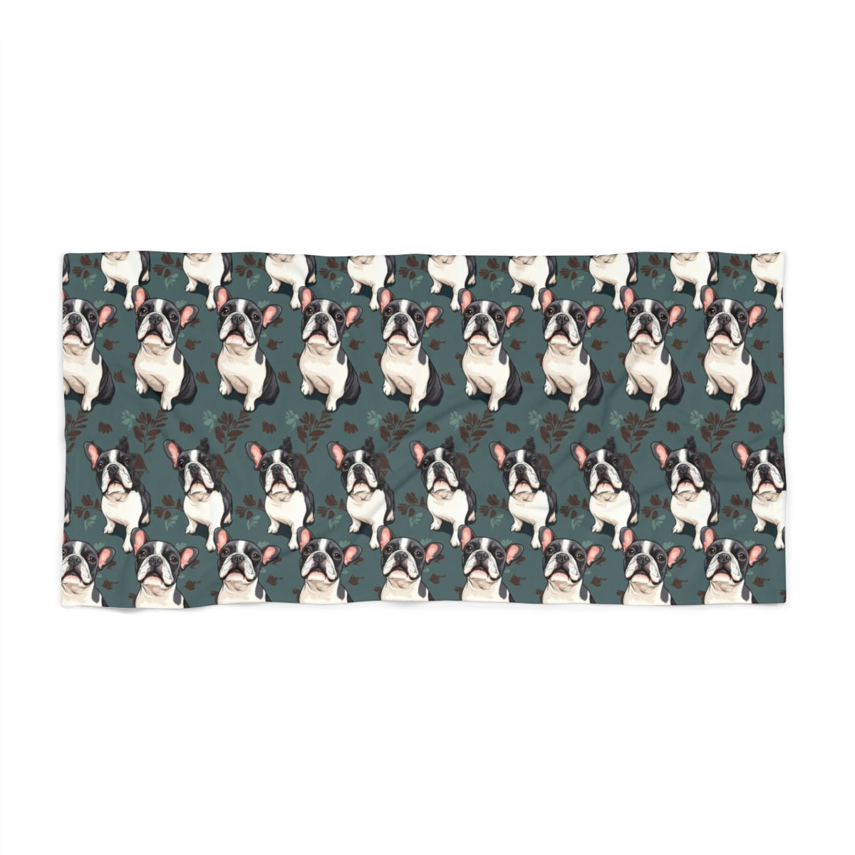 Botanical Bulldog Reverie Beach Towel
