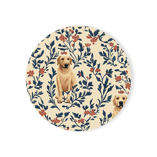 Botanical Labrador Manor Coasters