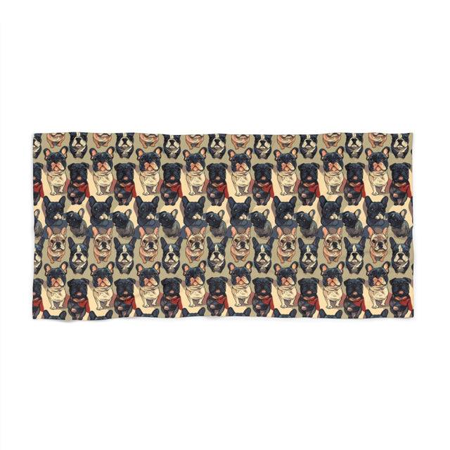 Brindle Boulevard Frenchies Beach Towel