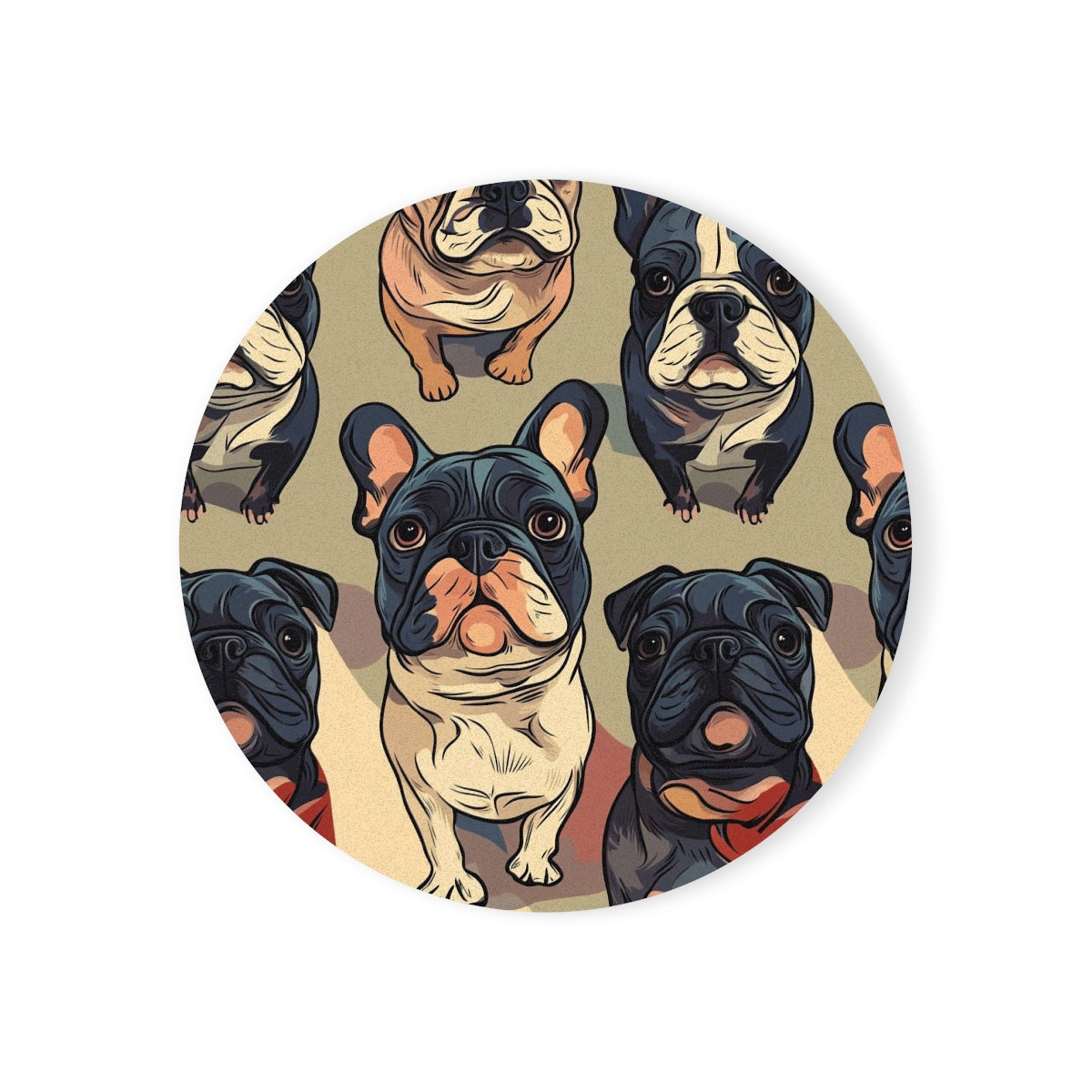 Brindle Boulevard Frenchies Coasters