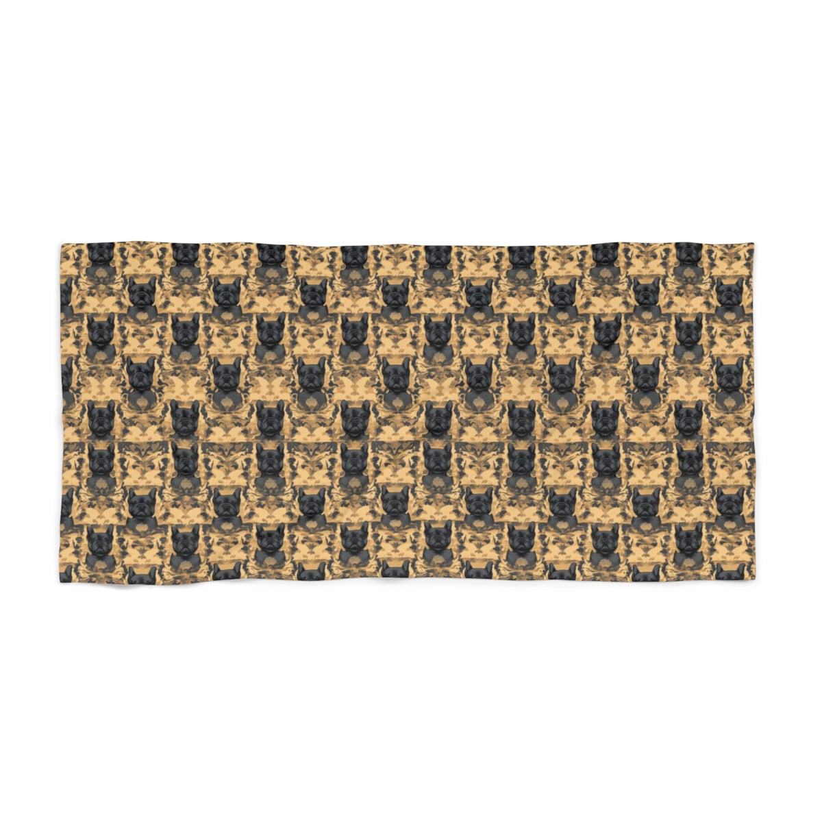 Bronze Majesty Frenchies Beach Towel