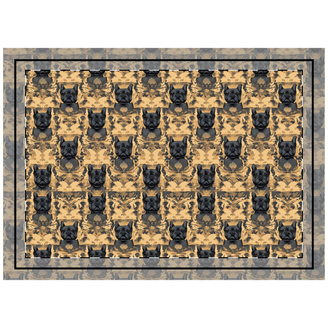 Bronze Majesty Frenchies Throw Pillow
