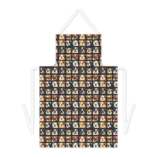 Bulldog Portrait Gallery Apron
