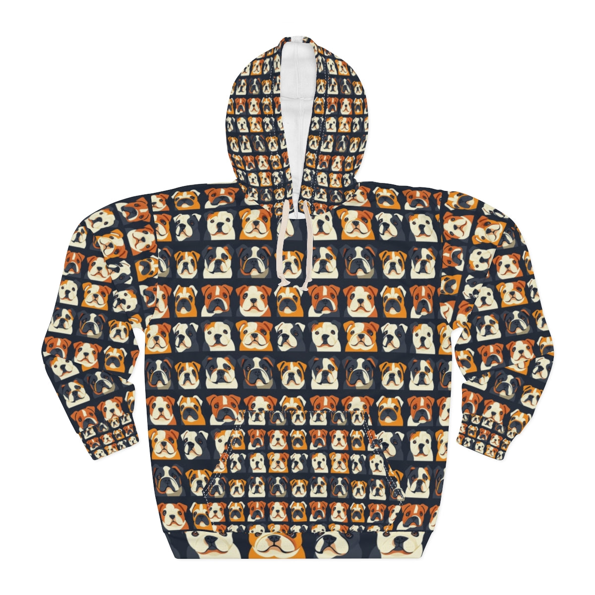 Bulldog Portrait Gallery Hoodie