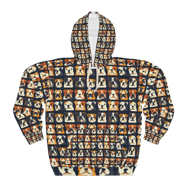 Bulldog Portrait Gallery Hoodie