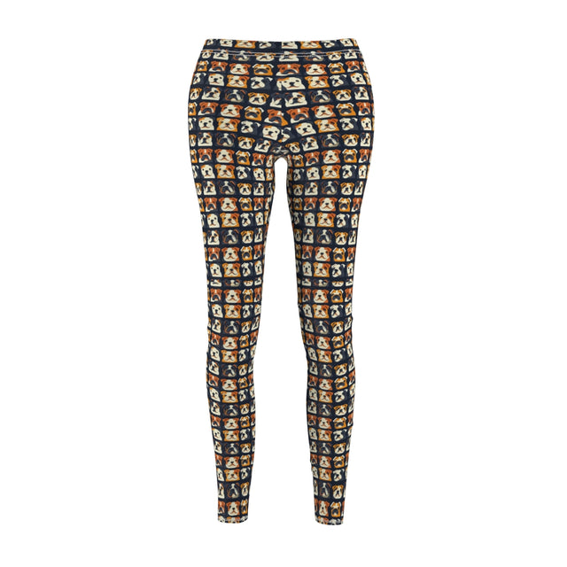 Bulldog Portrait Gallery Leggings