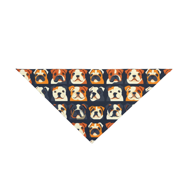 Bulldog Portrait Gallery Pet Bandana