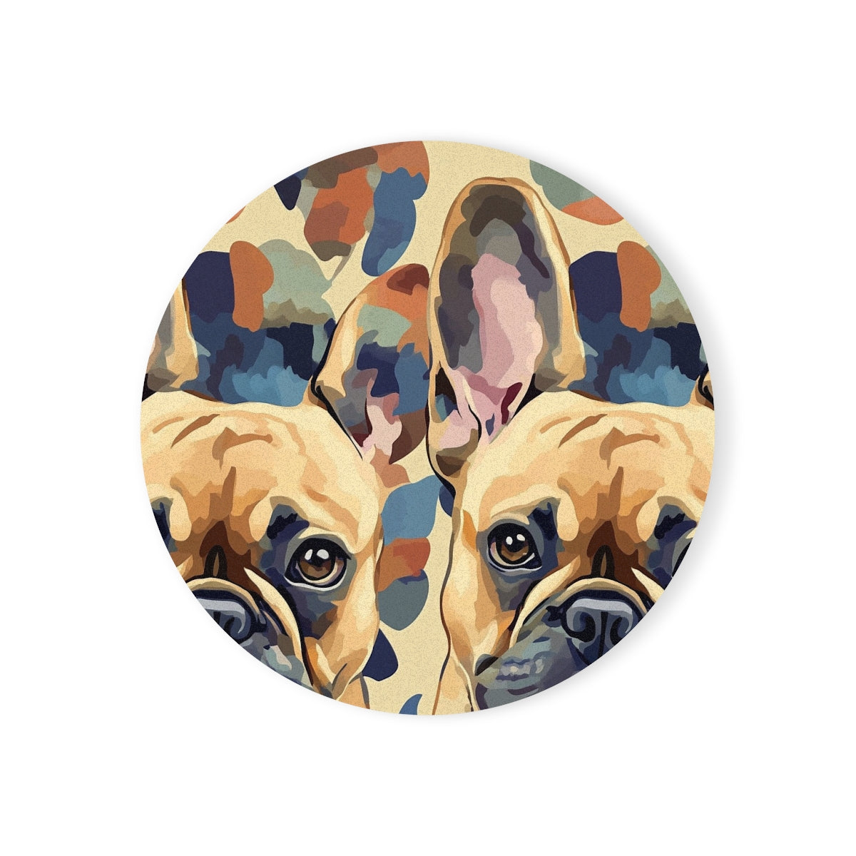 Camouflage Frenchie Brigade Coasters