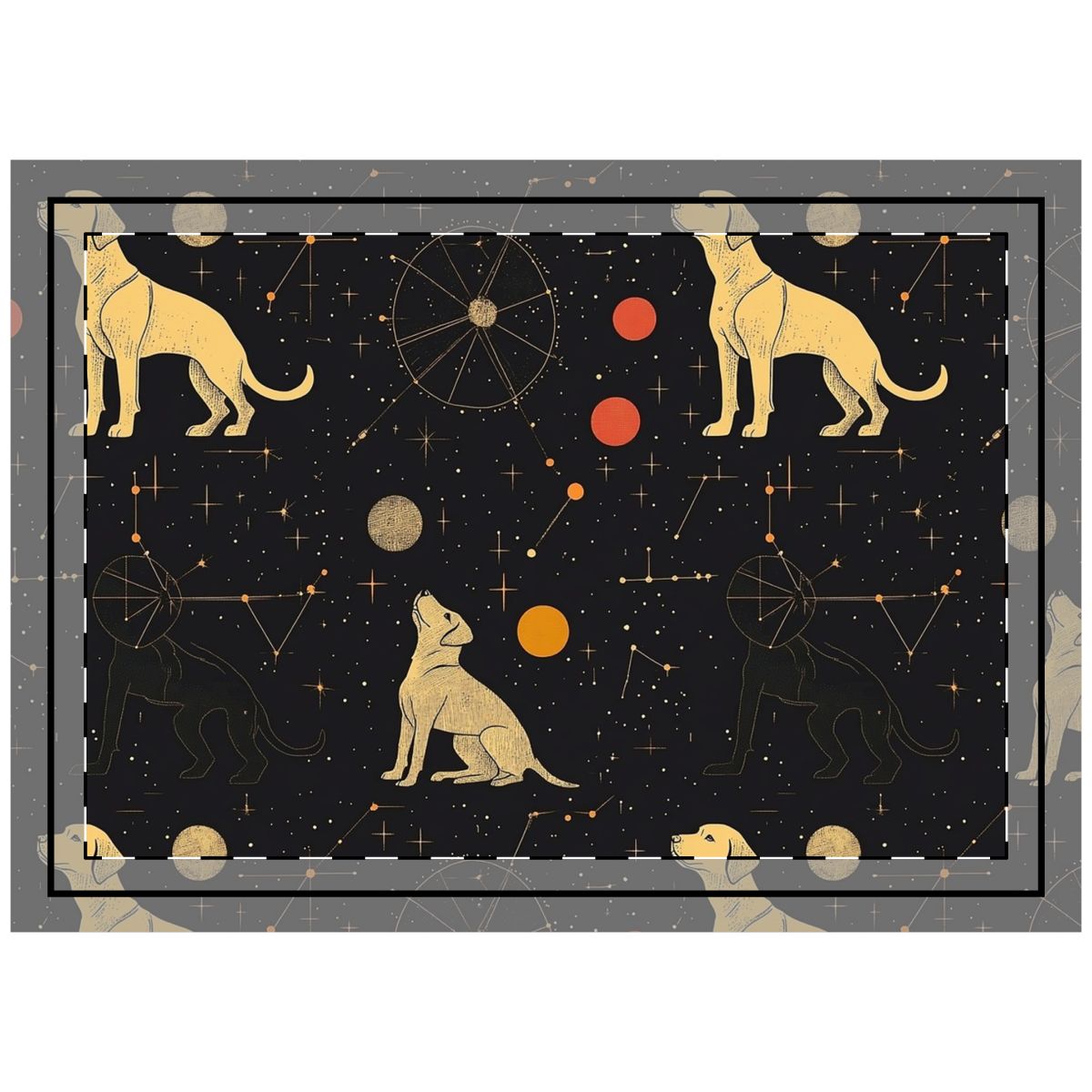 Celestial Companions Throw Pillow