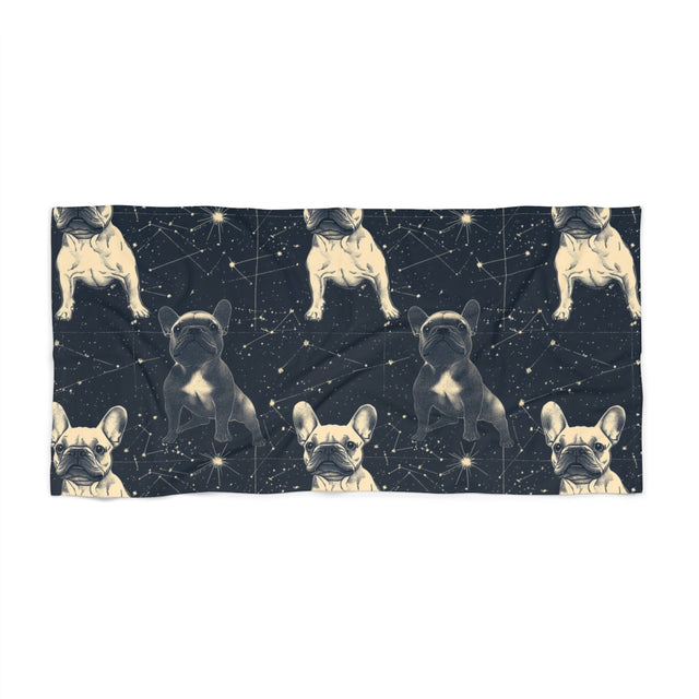 Celestial Frenchies Beach Towel
