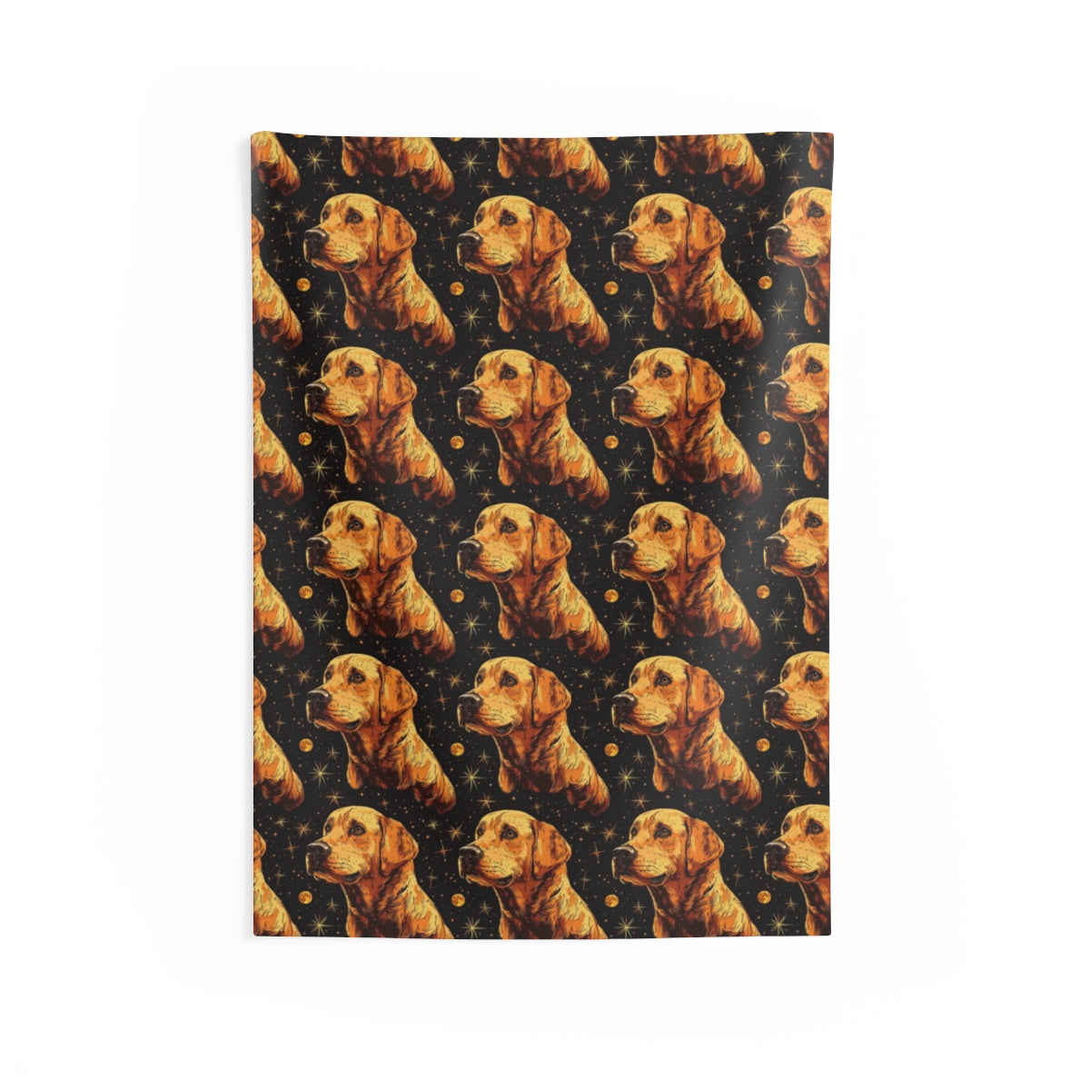 Celestial Golden Hour Labs Wall Tapestry