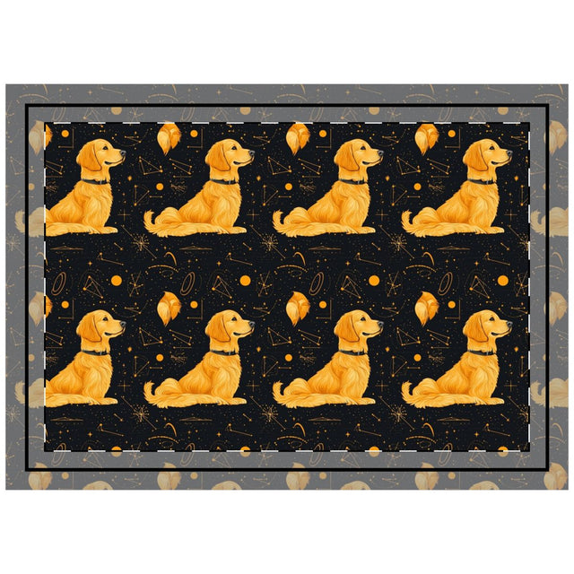 Celestial Navigator Goldens Throw Pillow