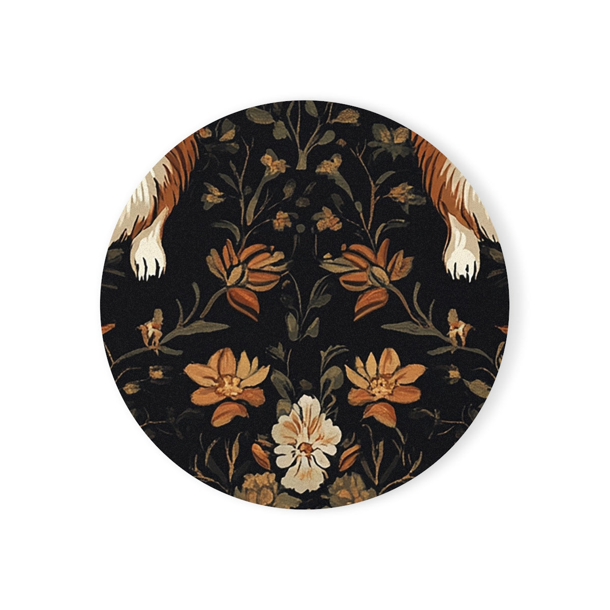 Charcoal Autumn Corgis Coasters