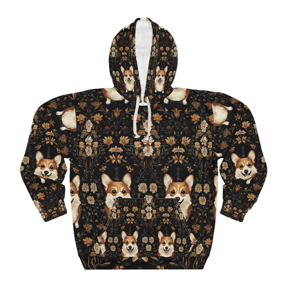 Charcoal Autumn Corgis Hoodie