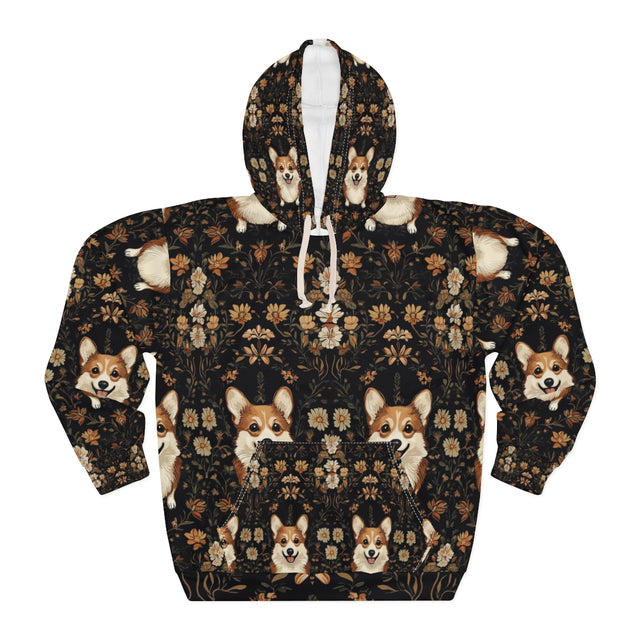 Charcoal Autumn Corgis Hoodie