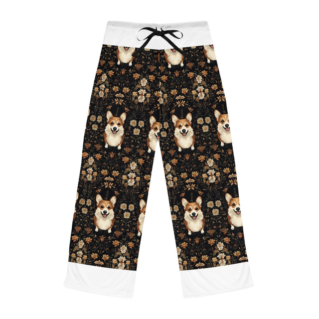 Charcoal Autumn Corgis Pajama Pants