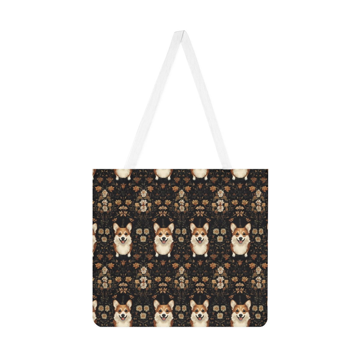 Charcoal Autumn Corgis Tote Bag