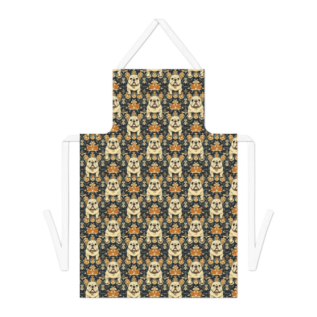 Charcoal Baroque Bulldogs Apron