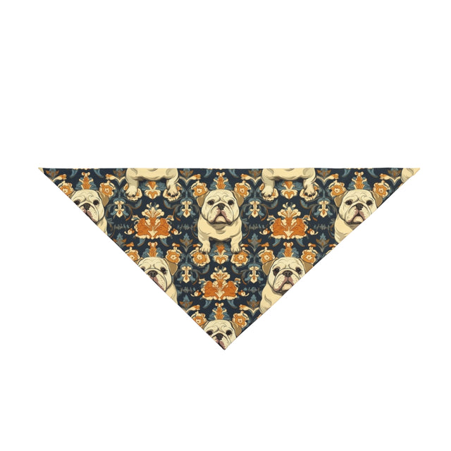 Charcoal Baroque Bulldogs Pet Bandana