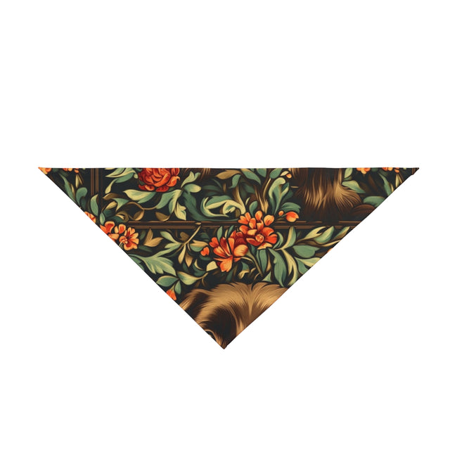 Charcoal Tapestry Labs Pet Bandana