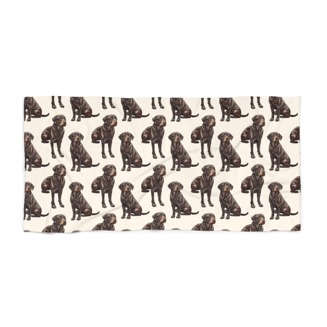 Chocolate Lab Companions Beach Towel