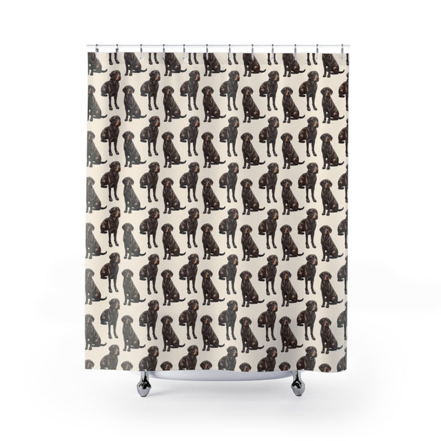 Chocolate Lab Companions Shower Curtain