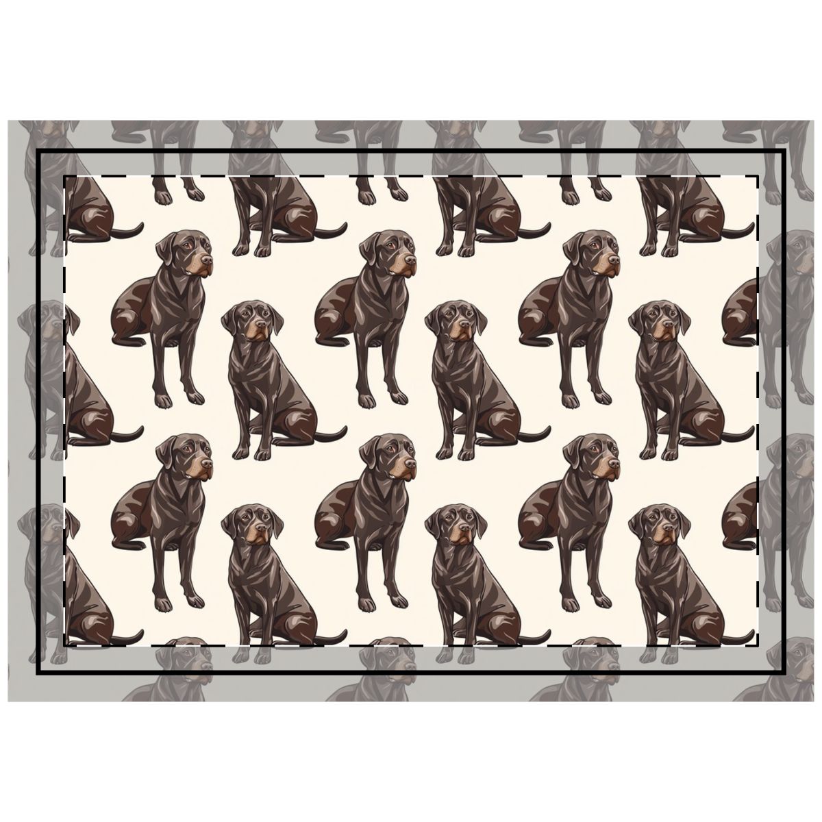 Chocolate Lab Companions Throw Pillow