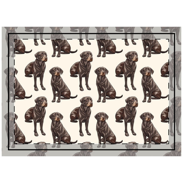 Chocolate Lab Companions Throw Pillow