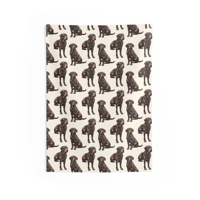Chocolate Lab Companions Wall Tapestry
