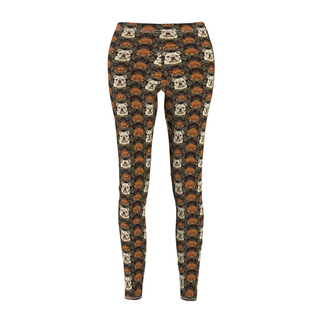 Chocolate Majesty Bulldogs Leggings