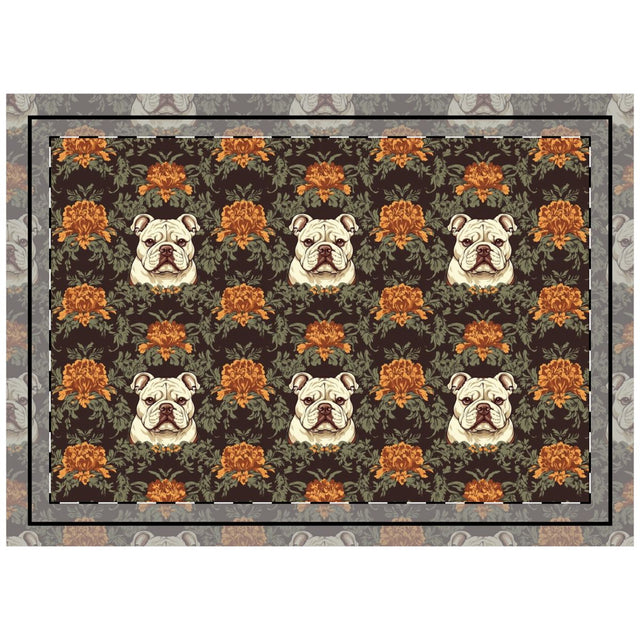 Chocolate Majesty Bulldogs Throw Pillow