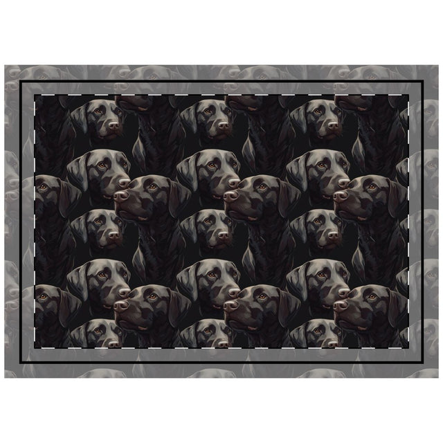 Chocolate Velvet Labradors Throw Pillow