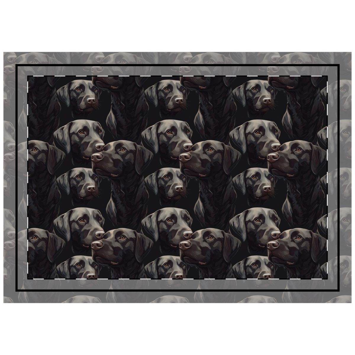 Chocolate Velvet Labradors Throw Pillow