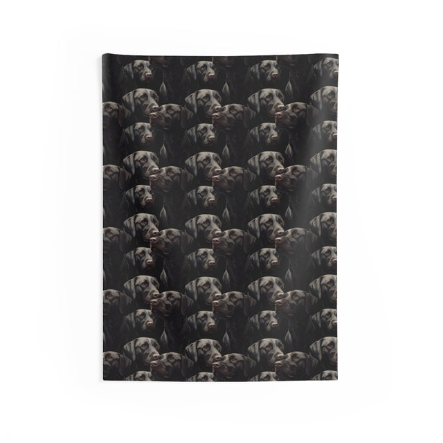 Chocolate Velvet Labradors Wall Tapestry