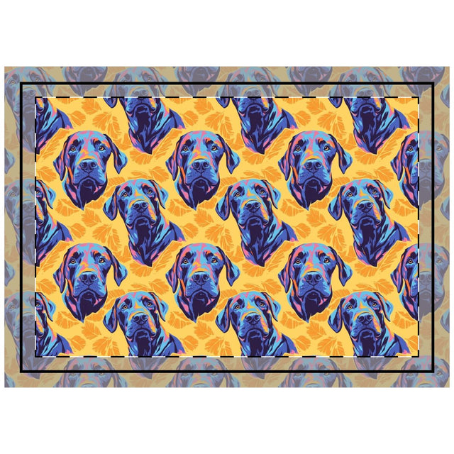 Citrus Pop Labradors Throw Pillow