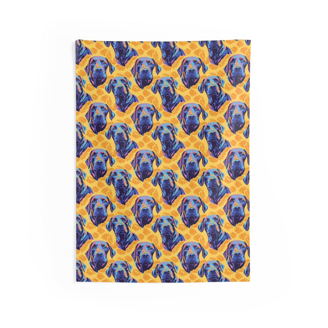 Citrus Pop Labradors Wall Tapestry