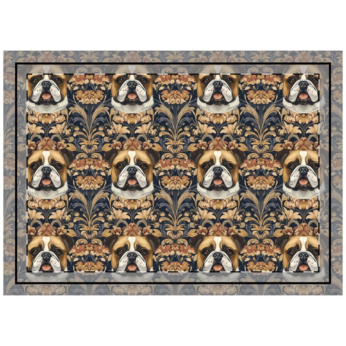 Copper Majesty Bulldogs Throw Pillow