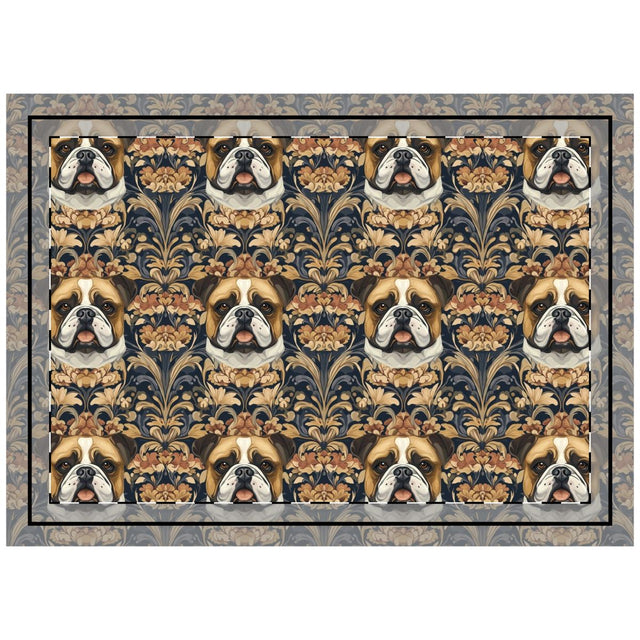 Copper Majesty Bulldogs Throw Pillow