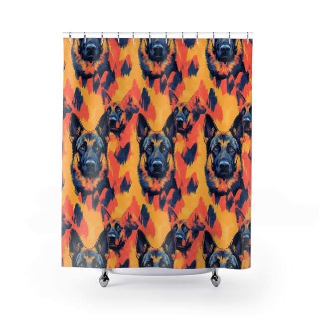 Coral Boulevard Shepherds Shower Curtain