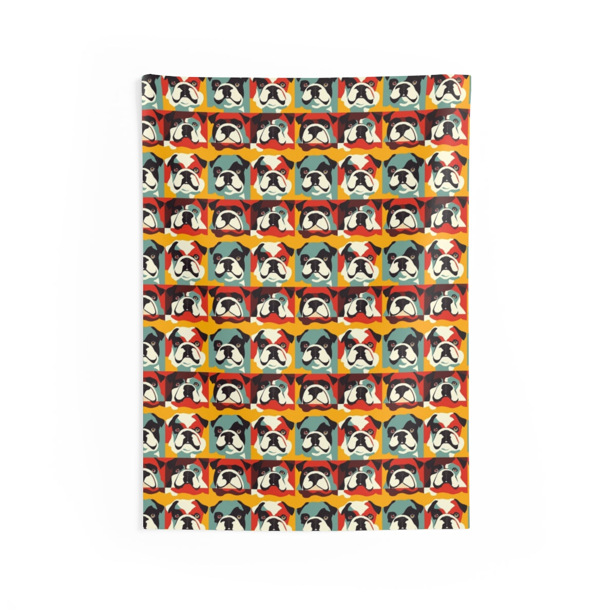 Coral Bulldog Brigade Wall Tapestry