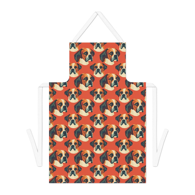 Coral Canvas Boxers Apron