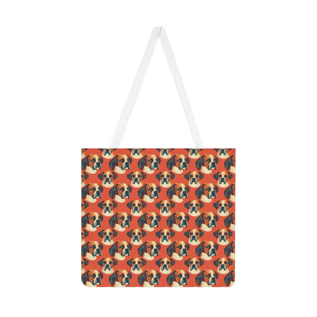 Coral Canvas Boxers Tote Bag