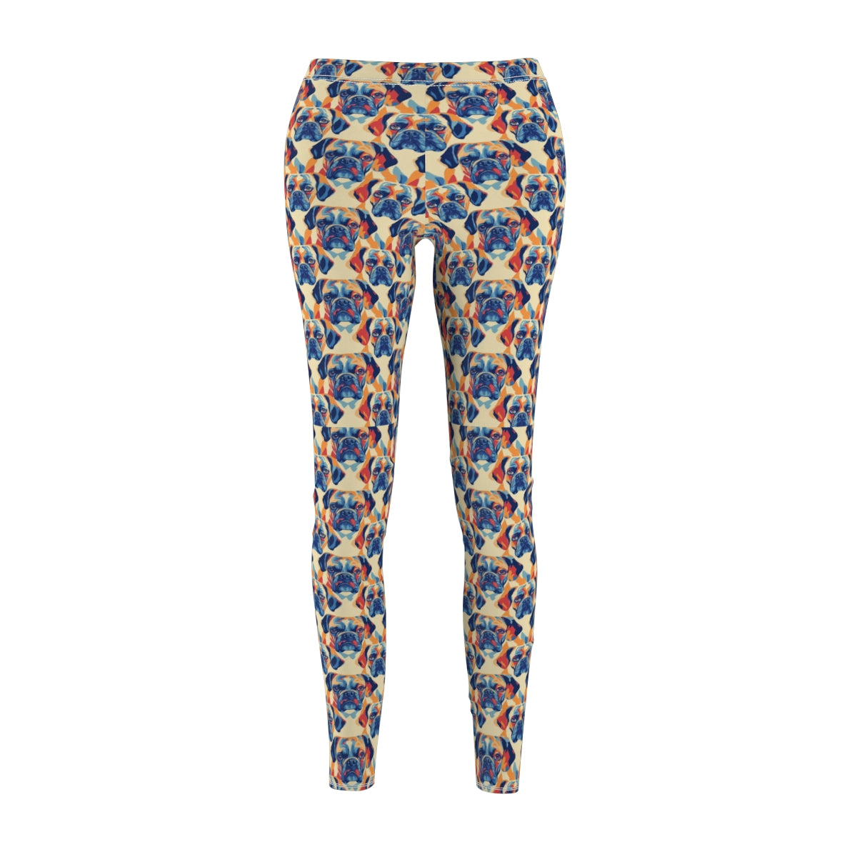 Coral Cream Boxer Brigade Leggings