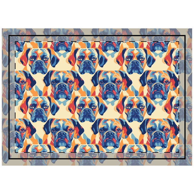 Coral Cream Boxer Brigade Throw Pillow
