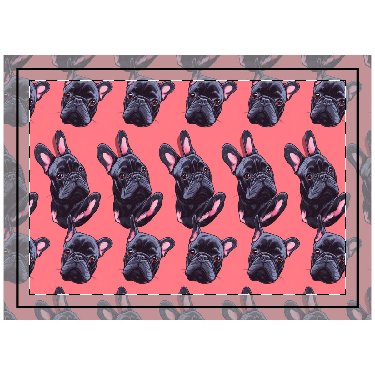 Coral Dreams Frenchies Throw Pillow