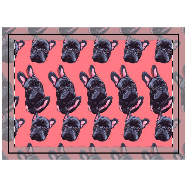Coral Dreams Frenchies Throw Pillow
