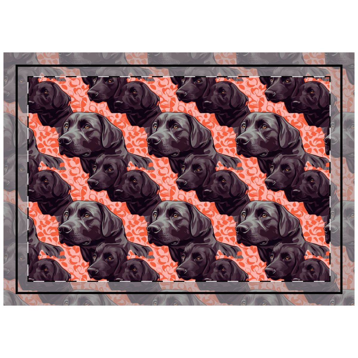 Coral Dreams Labs Throw Pillow